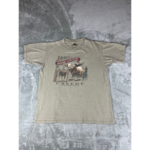 Eco Mountain Moose Country Creede Colorado Tee M Medium