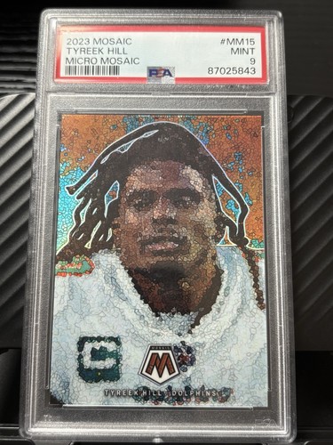 2023 Panini Mosaic - Micro Mosaic Tyreek Hill #MM-15 Case Hit PSA 9