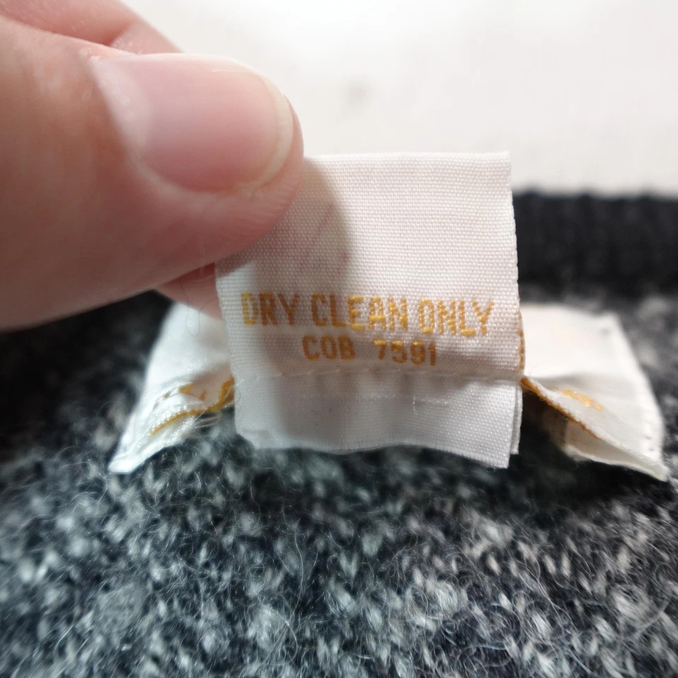 Tally-ho Cardigan Sweater Womens Medium Gray Fair Isle Nordic Grandma Outdoor - Image 4 of 4