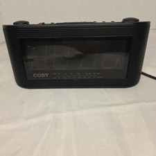 COBY AM/FM Portable Radio with Preset Stations Black