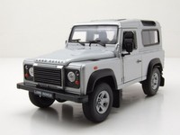 Land Rover Defender Silber Modellauto 1:24 Welly