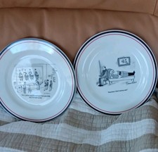 The New Yorker Christmas Cartoon Dessert Plat...