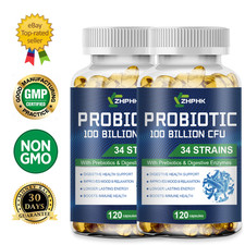 Probiotics 50 Billion CFU Potency Digestive Immune Health 240 Capsules DIGESTIVE