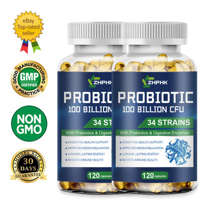 Probiotics 100 Billion CFU Potency Digestive Immune Health 240 Capsules DIGESTIV