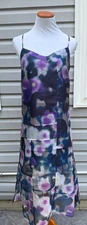 NEW ESPRIT MULTICOLOR SLEEVELESS Midi Dress sz M