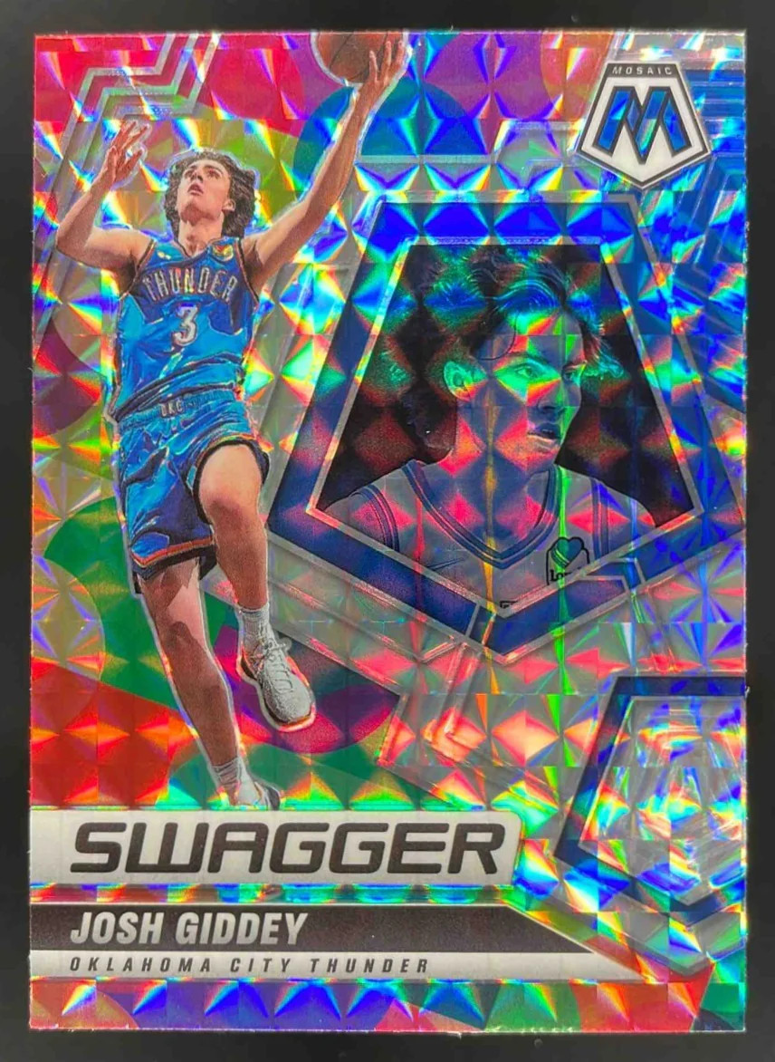 2021-22 Panini Mosaic Swagger #12 Josh Giddey RC