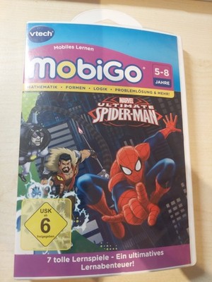 VTech MobiGo, Marvel Ultimate Spider-Man, Lernspiel, komplett, sehr gut erhalten
