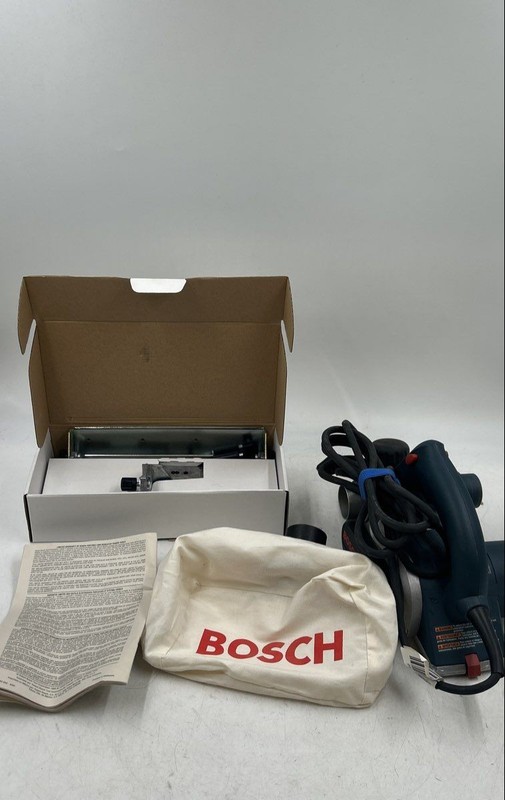 Bosch 1594 Blue 3-1/4 Inch Corded Electric Handheld Planer In Carrying Bag