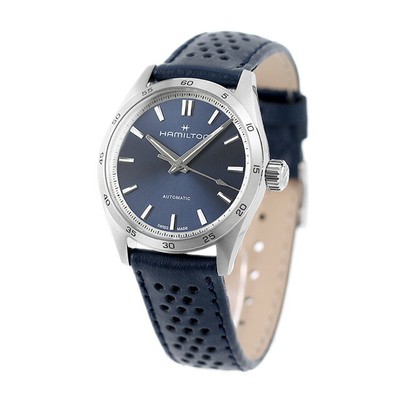 Unused HAMILTON Jazzmaster Performer Auto H36115640 Blue Men's Watch in Box