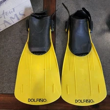 Dolfino Italia High-Performance Fins Large 5-7 39-41 yellow Black