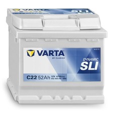 VARTA C22 Autobatterie, 52Ah 12V, Dynamic SLI, 552400047