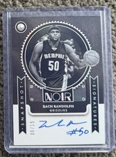 2024 Panini Noir Zach Randolph Snapshot Signatures Holo Auto 06/15