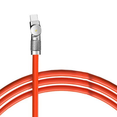 Silikon USB C Kabel mit 180 Grad Drehbogen stilvolle und lebendige Farben