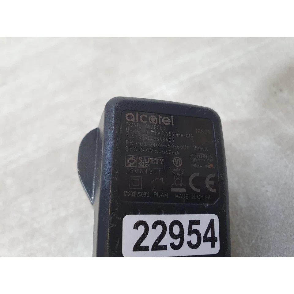Alcatel PA-5V550mA-015 Mains Charger Black 5V 550mA for 2057X/2057D Mobile Phone - Image 3 of 4