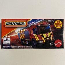 Matchbox Scania XT Fire Truck Feuerwehr LKW 58/125 Power Grabs NEU in OVP
