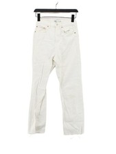 Zara Women's Jeans UK 8 White 100% Other Straight