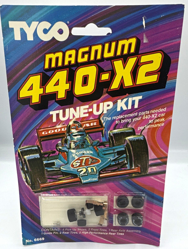 TYCO Magnum 440-X2 Tune-Up Kit Slot Car Parts No. 6669 (1987) 4 kits 1 card