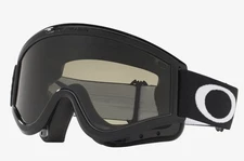NEW Oakley MX L-FRAME SAND Motocross Adult Goggles Black WITH Grey & Clear Lens