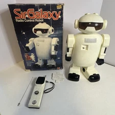 Vintage Mattel 1979 Sir Galaxy RC Radio Control Robot in the Box