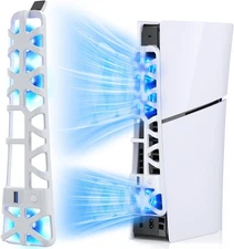 Cooling Fan for PS5 Slim Console, Quiet Cooling System with Memory Function