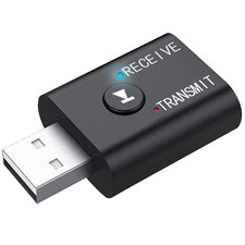 2 in 1 USB Bluetooth 5.0 Transmitter Receiver AUX Audio Adapter for TV/PC/Car