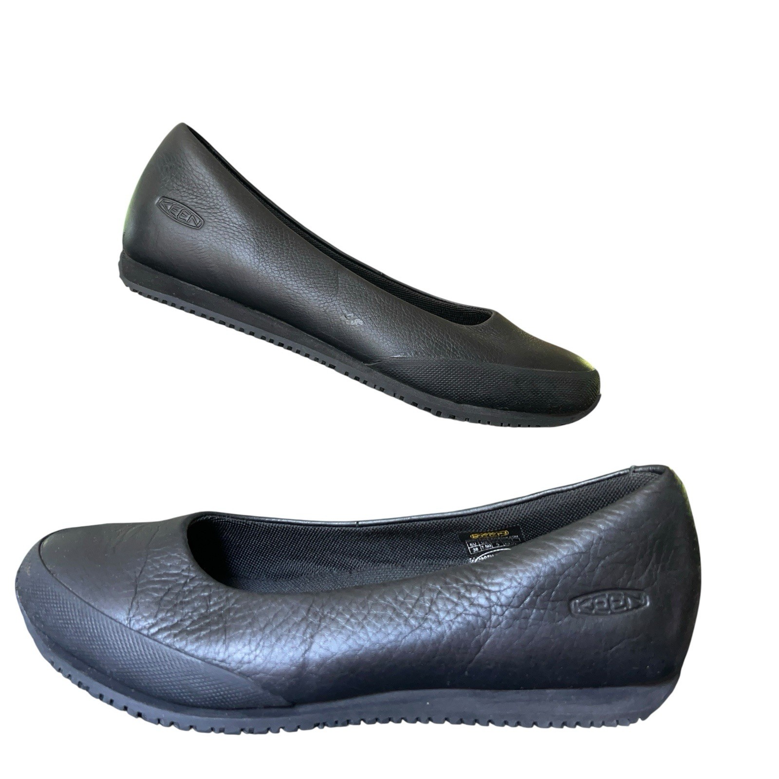 Scarpe basse da ballo KEEN Kanteen nere in pelle di ciottoli da donna 7 5 M casual comode