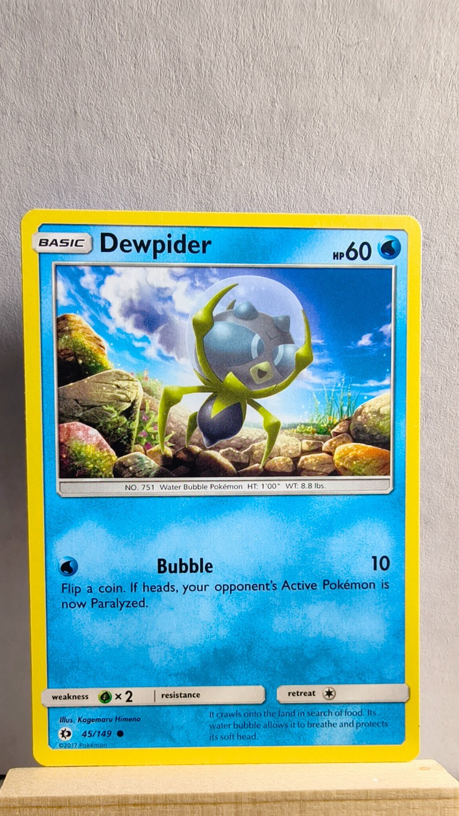 Dewpider [LP] - Pokemon TCG Sun and Moon Base Set 45/149 [Common]