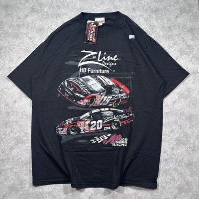 Vintage Chase Authentics Joe Gibbs Z-line Racing Mens Black T-Shirt Size XL NWT