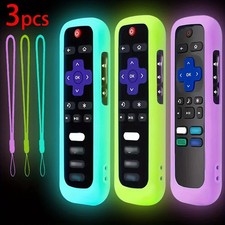 1P Silicone Remote Control Cover For Roku Glo...