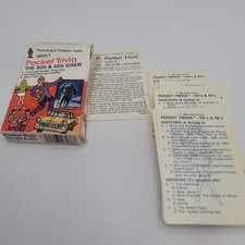 1984 Professor Hoyle Pocket Trivia The 50's  60's Game Series 9 Complete