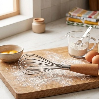 Holzgriff für Eier Buttercreme Mischen in kleinen Schüss