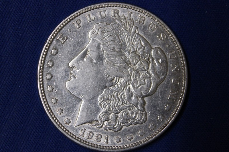 1921-D Morgan Silver Dollar Vintage US Mint Coin Only Year Denver Minted 90% AU