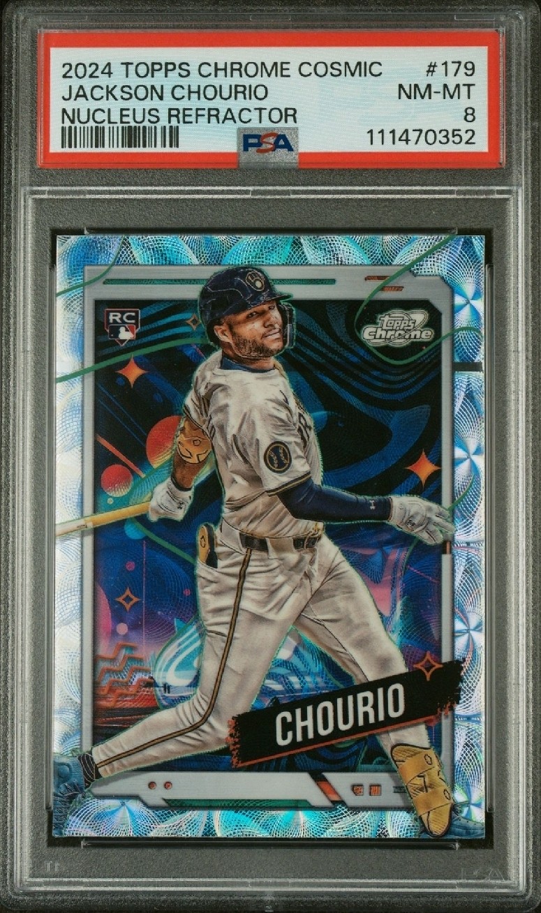 2024 Topps Cosmic Chrome - Jackson Chourio #179 Nucleus Refractor (RC)
