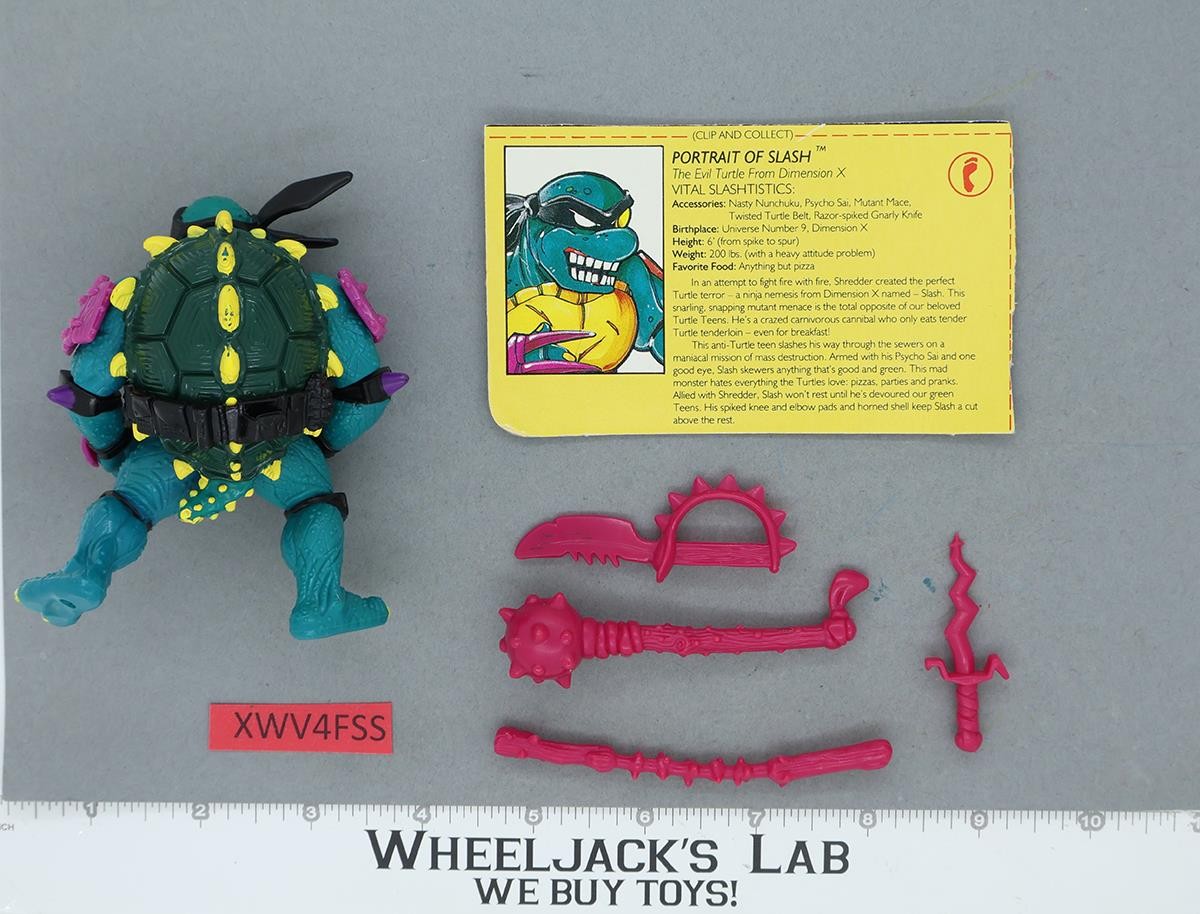 Slash 100% Complete Teenage Mutant Ninja Turtle TMNT Playmates