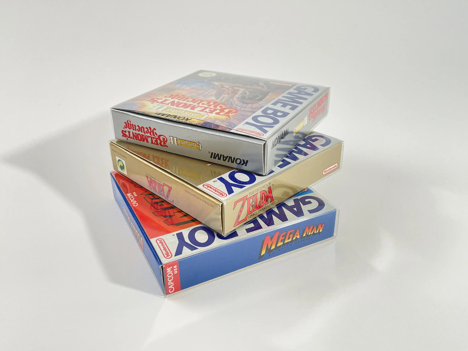 Fourreaux Game Boy PET pour sublimer votre collection de jeux vidéo sur étagère