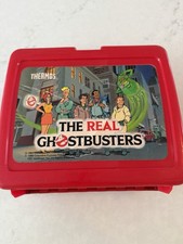 Vintage 1986 The Real Ghostbusters Red Plastic Lunchbox/ No Thermos Made in USA