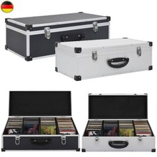 Alu CD-Koffer Alukoffer DJ-Case Box für 40 / 60 / 80 CD's mit Schlüssel DE