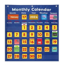 Monthly  Weather Calendar Pocket Chart Classroom with Cards Classroom Supplies