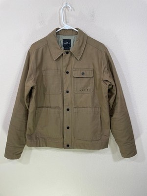Sitka Harvester Work Jacket Men's Small Brown Canvas Primaloft Quilted Utility