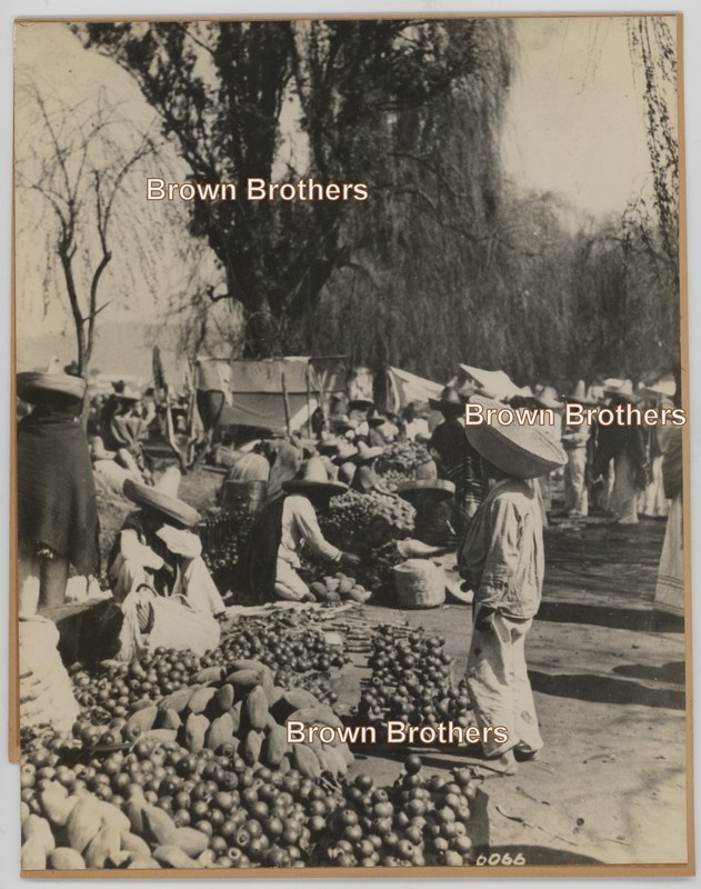 Vintage 1920s Travel Destination Acapulco Mexico Market Scene Photo #1