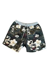 Neff Tropical Mickey Mouse Swim Trunks Mens Medium Printed 5" Inseam Shorts