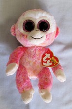 RUBY the Pink Monkey - Ty Beanie 6" Boos  - NEW & MINT