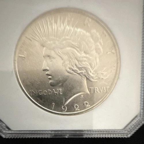 1922 US $1 Peace Dollar Silver Coin .900 Fineness Collectible