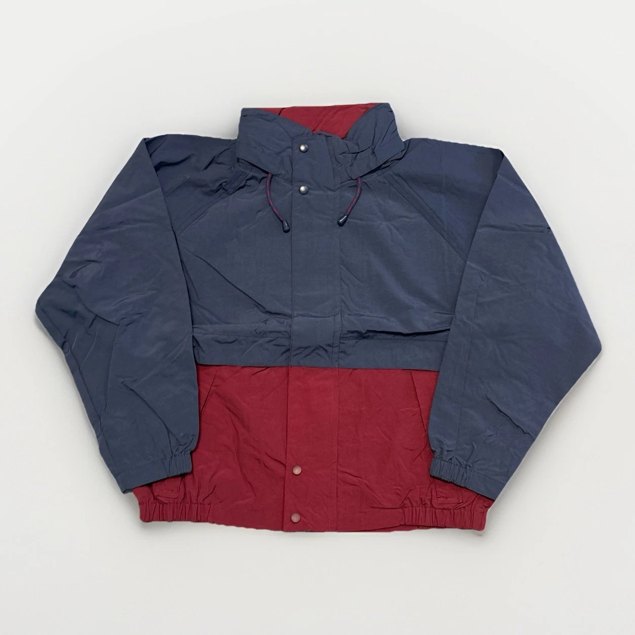 VTG Northeast Outfitters Jacket Mens M Navy Red Rain Wind Athletic Outdoors