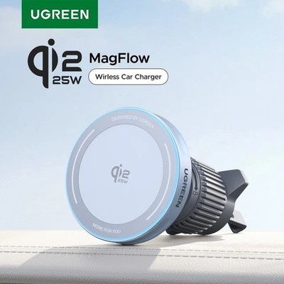 UGREEN MagFlow Qi2 25W Support Téléphone Voiture Induction