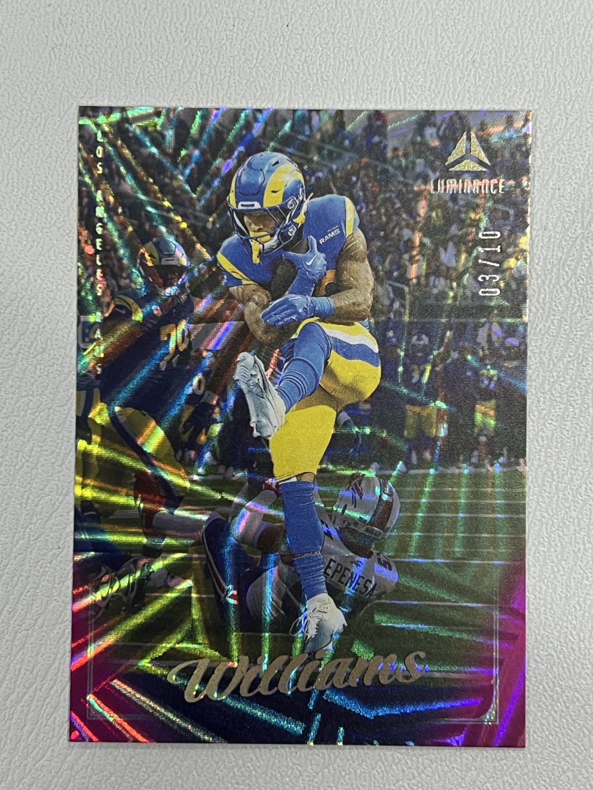 2025 Panini Luminance Kyren Williams #58 Pink 3/10