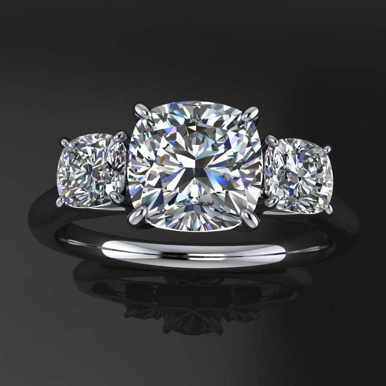 NEO Moissanite Stone Wedding Anniversary Band In 935