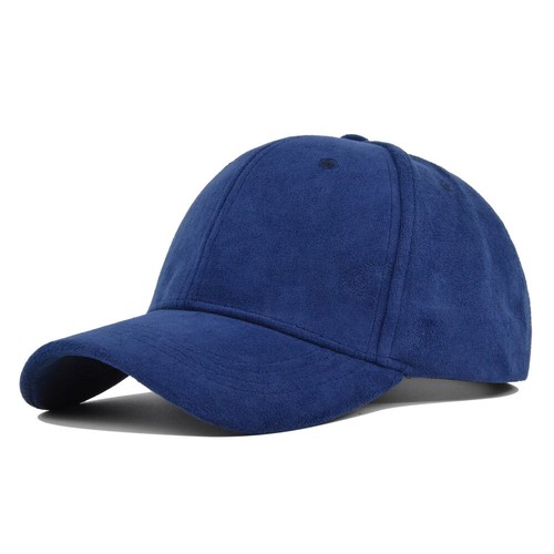 Suede Baseball Caps Solid Retro Snapback Hip Hop Hat Unisex Street Sun Visor Cap - Picture 2 of 32