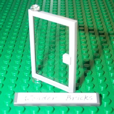 Lego Door 1 x 4 x 5 Left and right with Trans-Clear Glass Set 10182,10190,10159