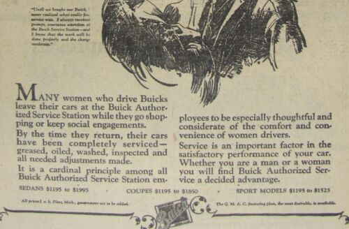 Vintage 1928 BUICK Sedan Car Newspaper Print Ad - Picture 3 of 3